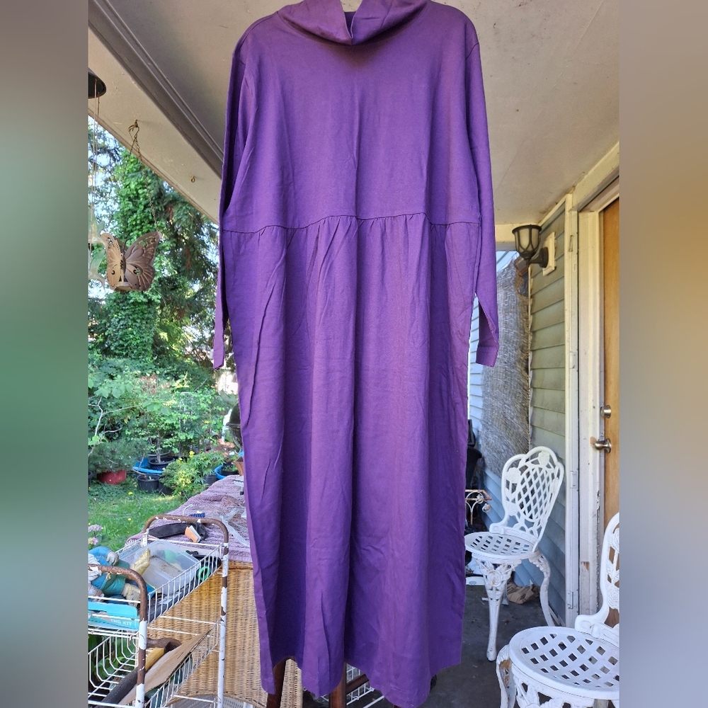 Ulla Popken 16/18 Purple Long Sleeve Dress